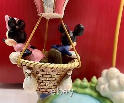 MICKEY & MINNIE MOUSE Love Takes Flight Figure Jim Shore NEW Heart Air Balloon