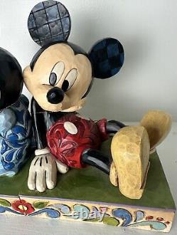 Mickey & Minnie Disney Traditions Jim Shore Bookends 4026094 Enesco Book Stopper