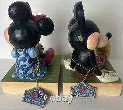 Mickey & Minnie Disney Traditions Jim Shore Bookends 4026094 Enesco Book Stopper