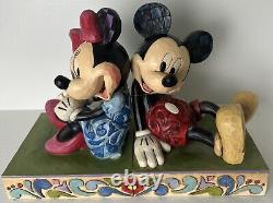 Mickey & Minnie Disney Traditions Jim Shore Bookends 4026094 Enesco Book Stopper