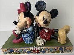 Mickey & Minnie Disney Traditions Jim Shore Bookends 4026094 Enesco Book Stopper