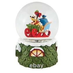Mickey Pluto Laughing All The Way Disney Traditions Jim Shore Snow Globe 6009581