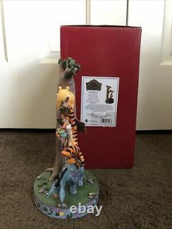 NEW Disney Jim Shore Winnie the Pooh Tigger Eeyore Piglet Stacked Tree Figurine