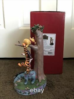 NEW Disney Jim Shore Winnie the Pooh Tigger Eeyore Piglet Stacked Tree Figurine