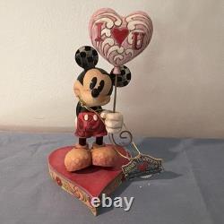 NEW Mickey Mouse with Heart Balloon, 4026087, Disney Traditions Jim Shore Enesco