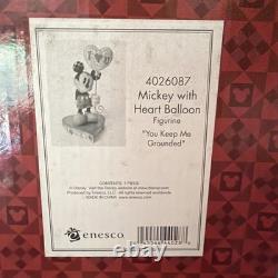 NEW Mickey Mouse with Heart Balloon, 4026087, Disney Traditions Jim Shore Enesco