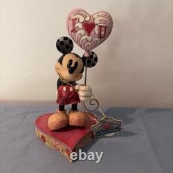 NEW Mickey Mouse with Heart Balloon, 4026087, Disney Traditions Jim Shore Enesco