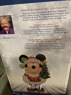NEW SEALED BOX Disney Mickey Old St. Mick 17 Santa Hand Painted Sold Out