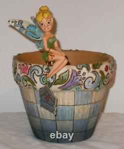 NEW SIGNED Jim Shore Disney Traditions Tink Flower Pot Tinker Bell 4013258