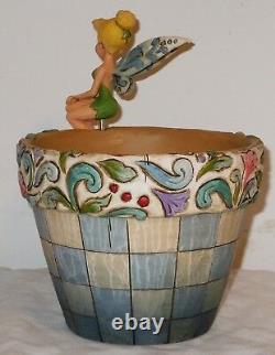 NEW SIGNED Jim Shore Disney Traditions Tink Flower Pot Tinker Bell 4013258