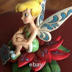 NIB Jim Shore Festive Fairy Tinkerbell Enesco Disney Traditions Figurine