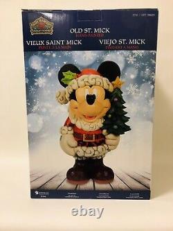 NewJIM SHORE 17 Disney Traditions Large MICKEY Mouse Old St Mick Christmas
