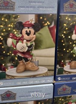 New Disney Traditions Enesco Jim Shore Holdiay Painted Mickey Minnie You Choose