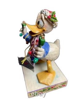 New Jim Shore Disney Traditions Donald Duck Unplugged for the Holidays Orig. Pkg
