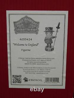 New Jim Shore Disney Welcome to England Figurine, Small World, Box, 4055424