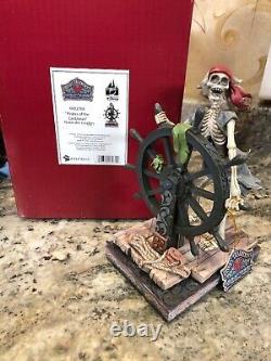 Pirates of the Caribbean Helmsman Jim Shore SIGNED AUTOGRAPHED Skeleton Sailing