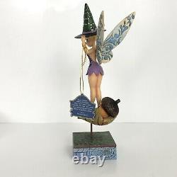 Pixie-Be-Witched Disney Traditions Jim Shore Enesco Tinker Bell Witch Hat 7.5