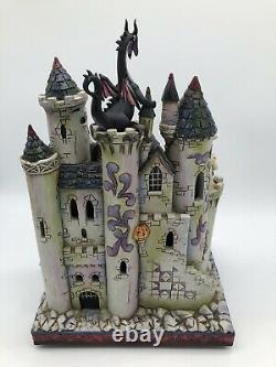 RARE Disney Jim Shore Halloween Villains Tower Of Fright Maleficent Ursula MIB