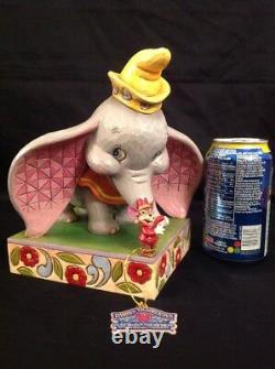 RARE Disney Jim Shore Traditions Dumbo & Timothy Mouse Figurine HTF Elephant