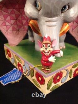 RARE Disney Jim Shore Traditions Dumbo & Timothy Mouse Figurine HTF Elephant