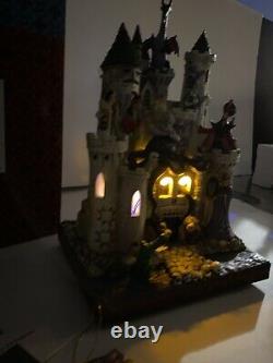 RARE Disney Jim shore Halloween Villains Tower Of Fright Maleficient Ursula MIB