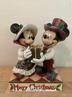 RARE Disney Traditions Jim Shore 4013968 VICTORIAN MICKEY AND MINNIE MOUSE