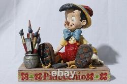 Rare Disney Traditions Jim Shore Enesco Pinocchio Carved From The Heart
