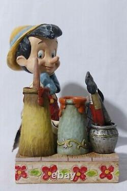 Rare Disney Traditions Jim Shore Enesco Pinocchio Carved From The Heart