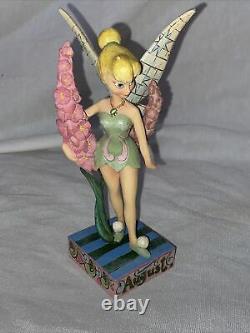 Rare HTF DISNEY TRADITIONS SHOWCASE JIM SHORE TINKERBELL MONTHLY FIGURINE AUGUST