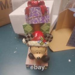 SANTA MICKEY PRESENTS Figure Disney Traditions Jim Shore HERE COMES OLD ST. MICK