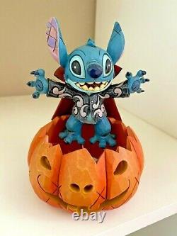 Super Rare Disney Tradition Stitch Pumpkin Happy Halloween Lights Up 6