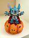 Super Rare Disney Tradition Stitch Pumpkin Happy Halloween Lights Up 6