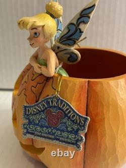 Two Disney Traditions Jim Shore Happy Halloween & Tinker Bell Ceramics
