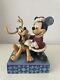 V Rare Disney Traditions Mickey And Pluto'santa's Best Friend