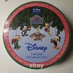 Walt Disney Showcase Collection-5 Pc Holiday Ornament Set By Enesco #-4013974