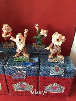 Walt Disney Showcase Collection 7 Dwarfs Figurines Traditions Jim Shore Enesco