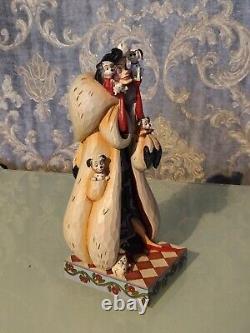 Walt Disney Traditions Decorative Figurine Cruella Fur Lined Diva' By Enesco