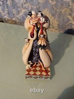 Walt Disney Traditions Decorative Figurine Cruella Fur Lined Diva' By Enesco