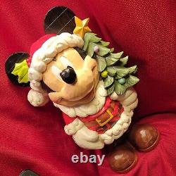 17 Christmas Mikey Mouse Sculpture Statue Décor Jim Shore Disney Santa St Mick