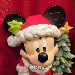 17 Christmas Mikey Mouse Sculpture Statue Décor Jim Shore Disney Santa St Mick