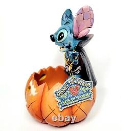 2006 Disney Traditions Jim Shore Joyeux Halloween Stitch Citrouille Neuf dans sa boîte LIRE