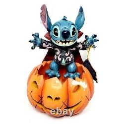 2006 Disney Traditions Jim Shore Joyeux Halloween Stitch Citrouille Neuf dans sa boîte LIRE