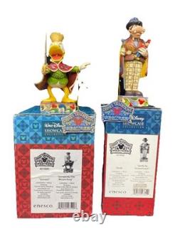 2 Collection Vitrine Walt Disney Traditions Donald Roi des Souris Dingo Casse-Noisette