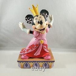 6 Jim Shore Disney Traditions Figurine Minnie Mouse Reine Pour Une Journée Retenue
