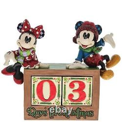Calendrier de l'Avent de Noël Mickey Minnie de Jim Shore - Figurine Disney Traditions