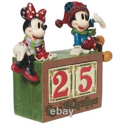 Calendrier de l'Avent de Noël Mickey Minnie de Jim Shore - Figurine Disney Traditions