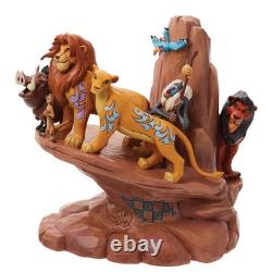 Collection Disney Traditions par Jim Shore Le Roi Lion sculpté dans la pierre Pride