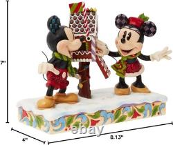 Collection Enesco Disney Traditions Mickey et Minnie Mouse Lettres au Père Noël NEUF