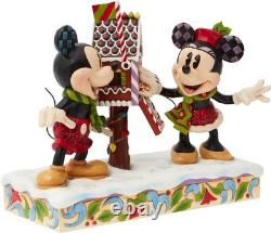 Collection Enesco Disney Traditions Mickey et Minnie Mouse Lettres au Père Noël NEUF