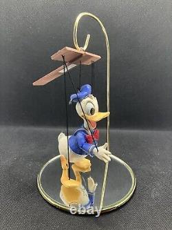 Collection Showcase Disney de Jim Shore Marionnette Donald Duck avec support RARE